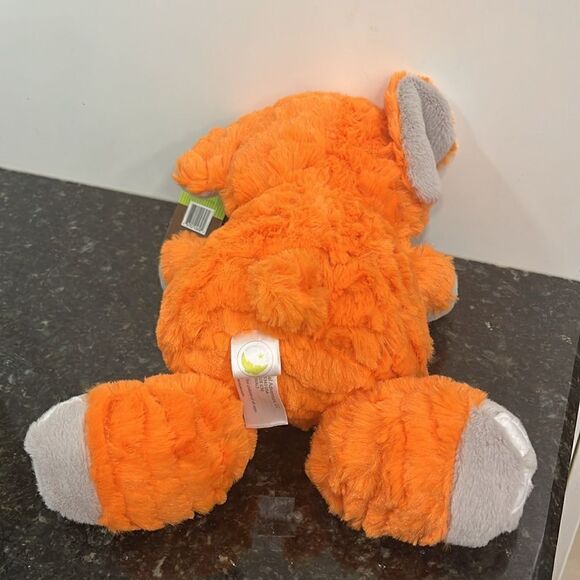 Animal Adventure Orange Elephant Plush Rattle 10". NWT - Picture 6 of 9